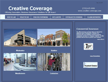 Tablet Screenshot of creative-coverage.com